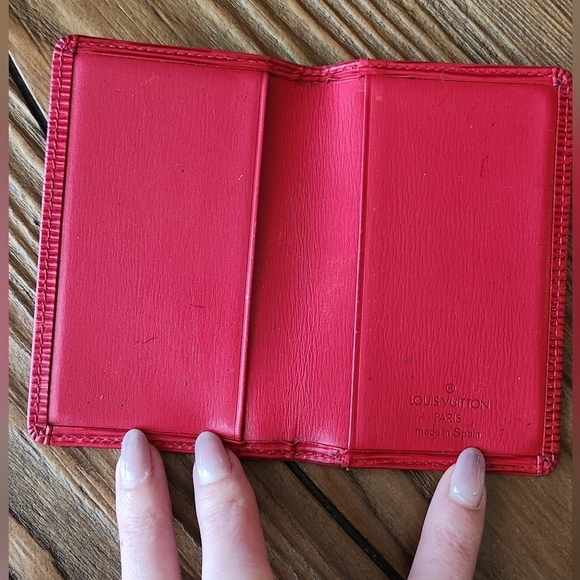 Louis Vuitton Pocket Organizer Wallet - Red Epi Leather - Picture 5 of 10